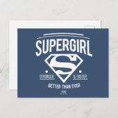 Supergirl beter dan ooit grafische weergave briefkaart (Voorkant / Achterkant)