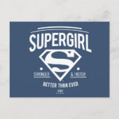 Supergirl beter dan ooit grafische weergave briefkaart (Voorkant)