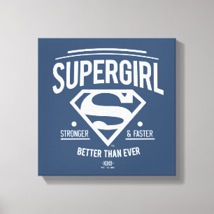 Supergirl beter dan ooit grafische weergave canvas afdruk
