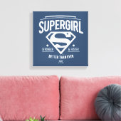 Supergirl beter dan ooit grafische weergave canvas afdruk (Insitu (Woonkamer))