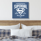 Supergirl beter dan ooit grafische weergave canvas afdruk (Insitu (Slaapkamer))