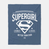 Supergirl beter dan ooit grafische weergave fleece deken (Voorkant)