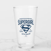 Supergirl beter dan ooit grafische weergave glas (Voorkant)