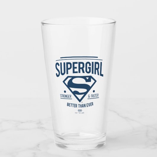 Supergirl beter dan ooit grafische weergave glas (Voorkant)