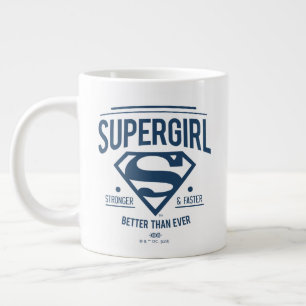 Supergirl beter dan ooit grafische weergave grote koffiekop