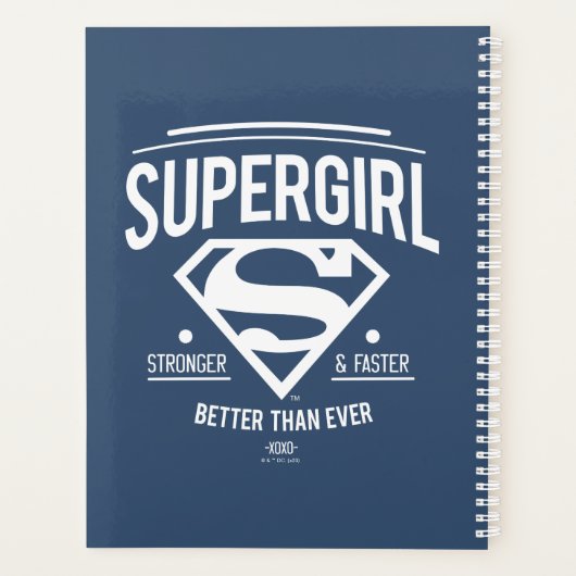 Supergirl beter dan ooit grafische weergave planner (Achterkant)