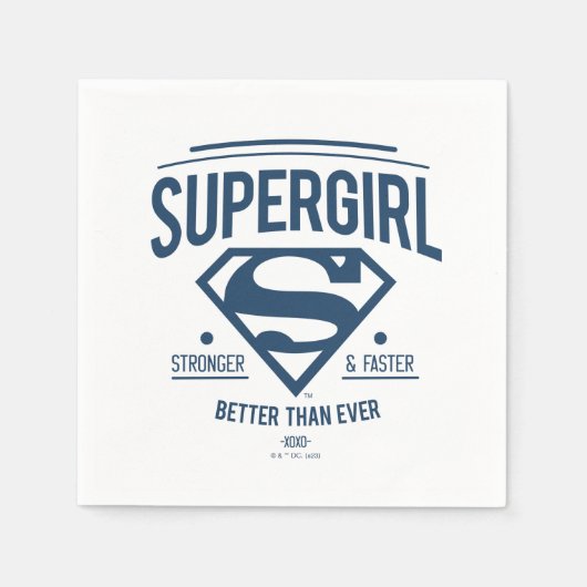 Supergirl beter dan ooit grafische weergave servet (Voorkant)