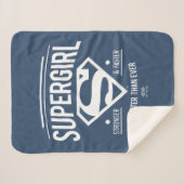 Supergirl beter dan ooit grafische weergave sherpa deken (Voorkant (horizontaal))