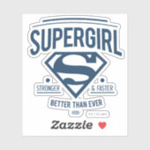 Supergirl beter dan ooit grafische weergave sticker (Vel)