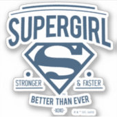 Supergirl beter dan ooit grafische weergave sticker (Voorkant)
