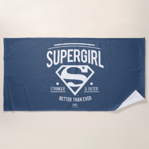 Supergirl beter dan ooit grafische weergave strandlaken