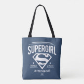 Supergirl beter dan ooit grafische weergave tote bag (Achterkant)