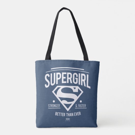Supergirl beter dan ooit grafische weergave tote bag (Achterkant)