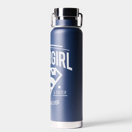 Supergirl beter dan ooit grafische weergave waterfles (Achterkant)