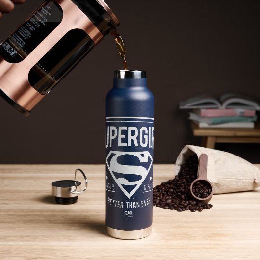 Supergirl beter dan ooit grafische weergave waterfles (Koffie)
