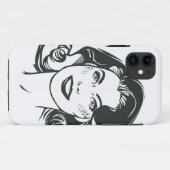 Supergirl Black and White Tekening 2 Case-Mate iPhone Case (Achterkant (horizontaal))