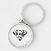 Supergirl Black Argyle Logo Sleutelhanger (Voorkant)