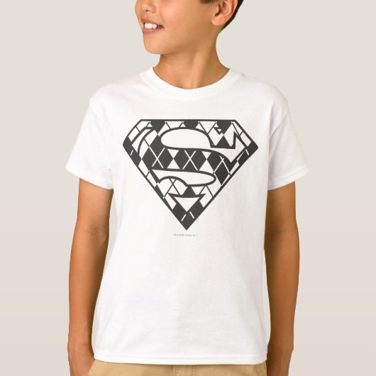 Supergirl Black Argyle Logo T-shirt (Voorkant)