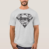Supergirl Black Argyle Logo T-shirt (Voorkant)