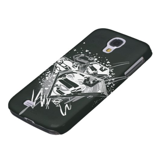 Supergirl Black en White Case-Mate Samsung Galaxy Hoesje (Onderkant)