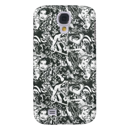 Supergirl Black en White Collage Case-Mate Samsung Galaxy Hoesje (Achterkant)