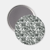 Supergirl Black en White Collage Magneet (Voorkant / Achterkant)