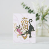 Supergirl Black Panther Briefkaart (Staand voorkant)