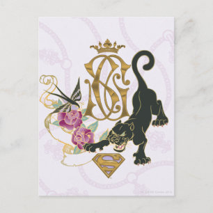 Supergirl Black Panther Briefkaart