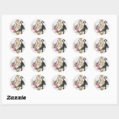 Supergirl Black Panther Ronde Sticker (Vel)