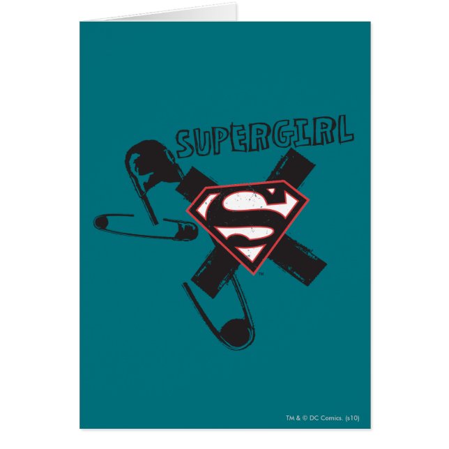 Supergirl Black Safety Pins (Voorkant)