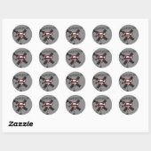 Supergirl Black Safety Pins Ronde Sticker (Vel)