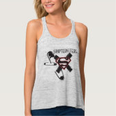 Supergirl Black Safety Pins Tanktop (Voorkant)