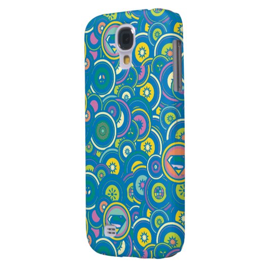 Supergirl - Blauw patroon Case-Mate Samsung Galaxy Hoesje (Achterkant Links)