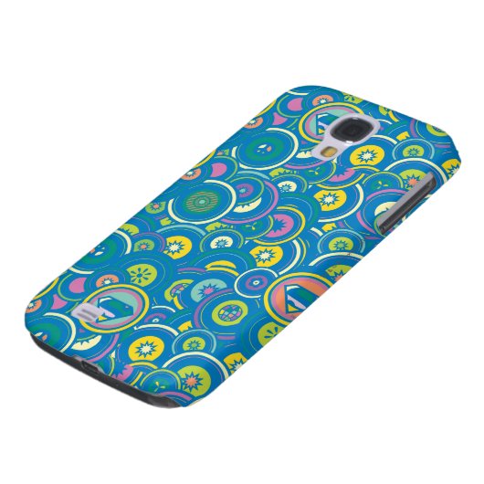 Supergirl - Blauw patroon Case-Mate Samsung Galaxy Hoesje (Onderkant)