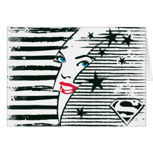 Supergirl bliksem met gezicht