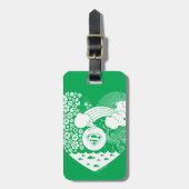 Supergirl Bloemen Vrede Hart Grafisch Bagagelabel (Voorkant verticaal)