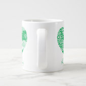 Supergirl Bloemen Vrede Hart Grafisch Grote Koffiekop (Achterkant)