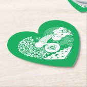 Supergirl Bloemen Vrede Hart Grafisch Kartonnen Onderzetters (Gekanteld)