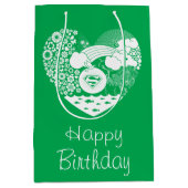 Supergirl Bloemen Vrede Hart Grafisch Medium Cadeauzakje (Voorkant)