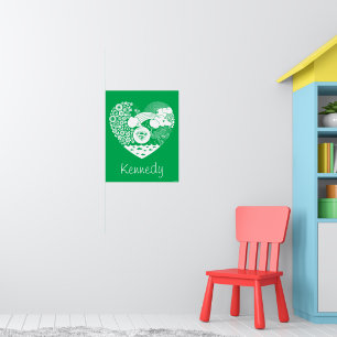 Supergirl Bloemen Vrede Hart Grafisch Poster