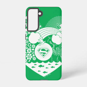 Supergirl Bloemen Vrede Hart Grafisch Samsung Galaxy Hoesje