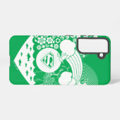 Supergirl Bloemen Vrede Hart Grafisch Samsung Galaxy Hoesje (Achterkant horizontaal)