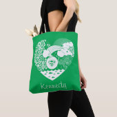 Supergirl Bloemen Vrede Hart Grafisch Tote Bag (Dichtbij)