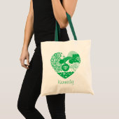 Supergirl Bloemen Vrede Hart Grafisch Tote Bag (Voorkant (product))