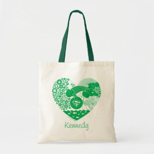 Supergirl Bloemen Vrede Hart Grafisch Tote Bag