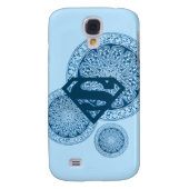 Supergirl Blue Circle Design Case-Mate Samsung Galaxy Hoesje (Achterkant)