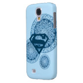 Supergirl Blue Circle Design Case-Mate Samsung Galaxy Hoesje (Achterkant Links)