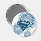 Supergirl Blue Circle Design Magneet (Voorkant / Achterkant)
