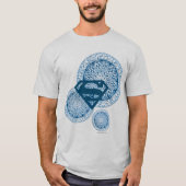 Supergirl Blue Circle Design T-shirt (Voorkant)