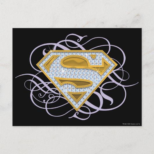 Supergirl Blue Jewels 2 Briefkaart (Voorkant)